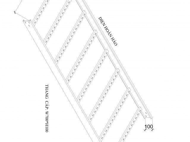 Thang cáp W700 H100